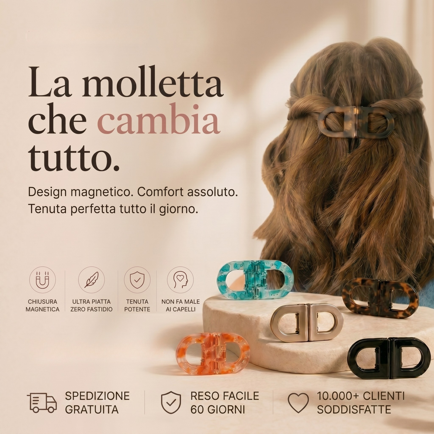 Modafemmina™ Clip Magnetica Invisibile