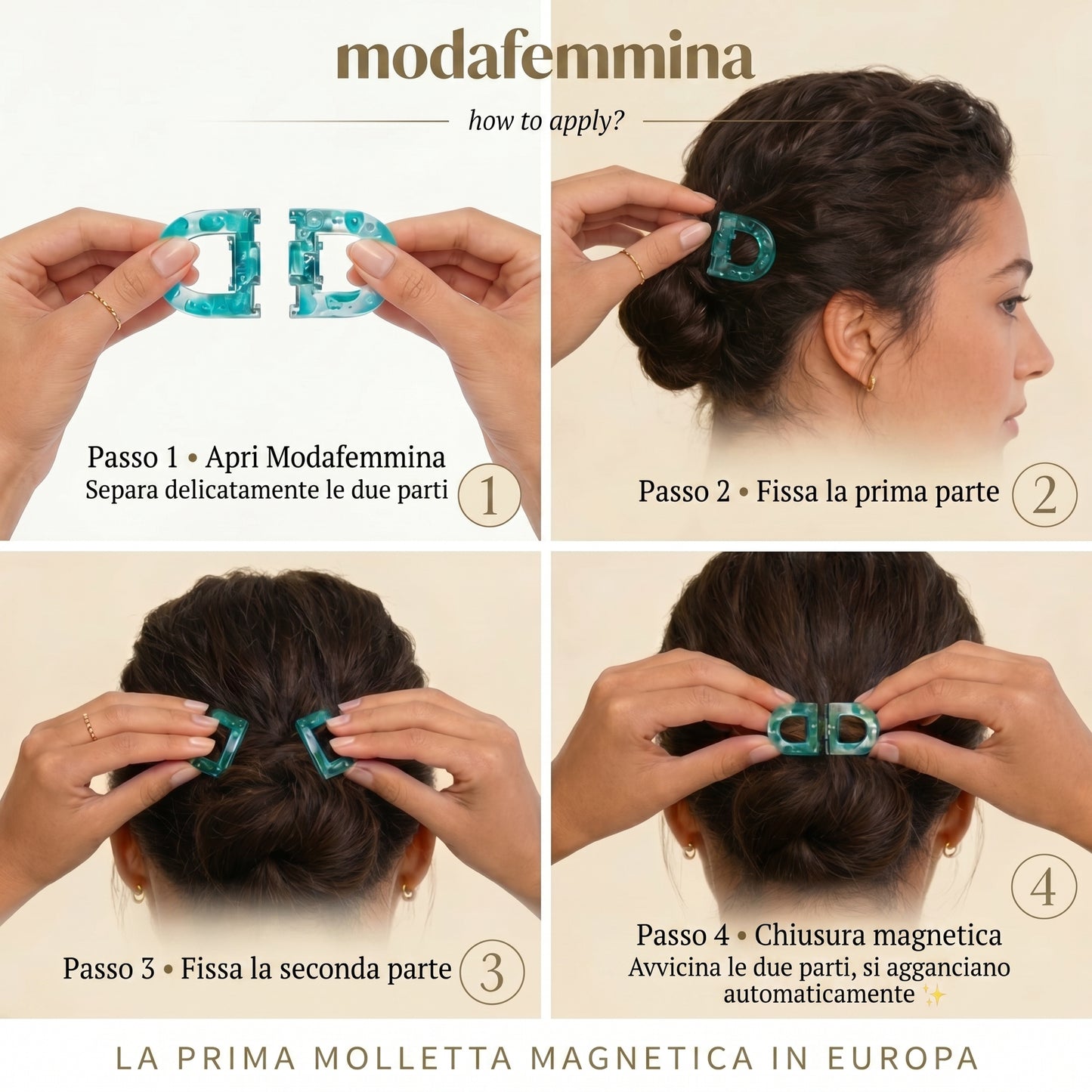 Modafemmina™ Clip Magnetica Invisibile
